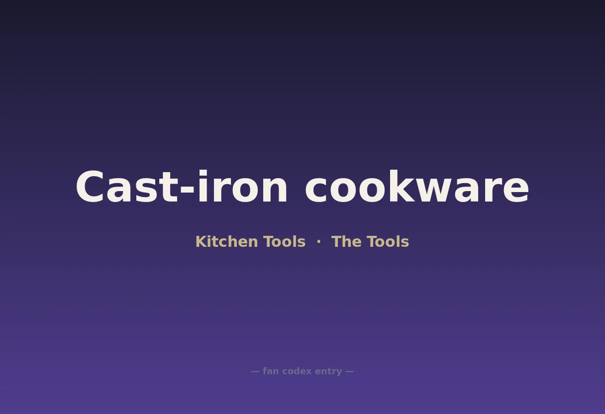 Cast-iron cookware