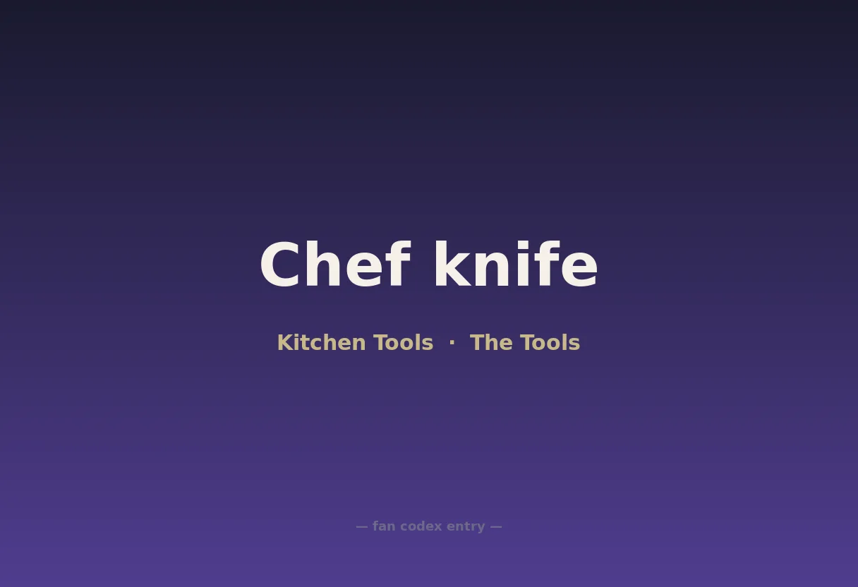 Chef knife