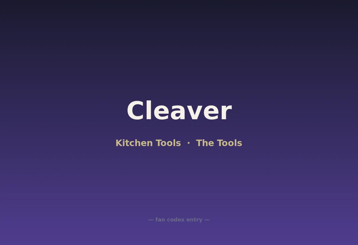 Cleaver