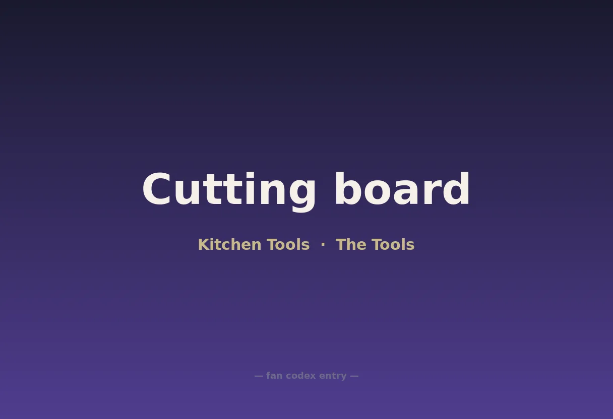 Cutting board