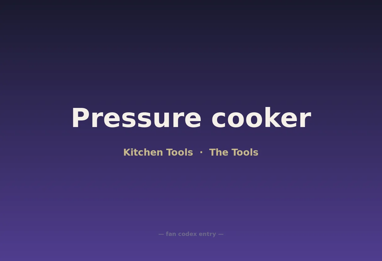 Pressure cooker